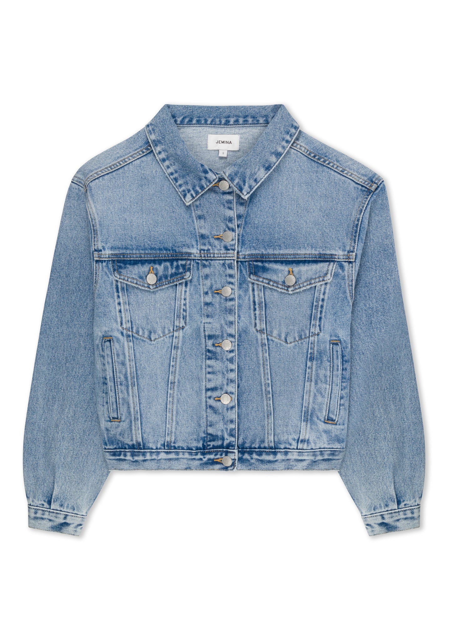 The Aura Cropped Denim Jacket