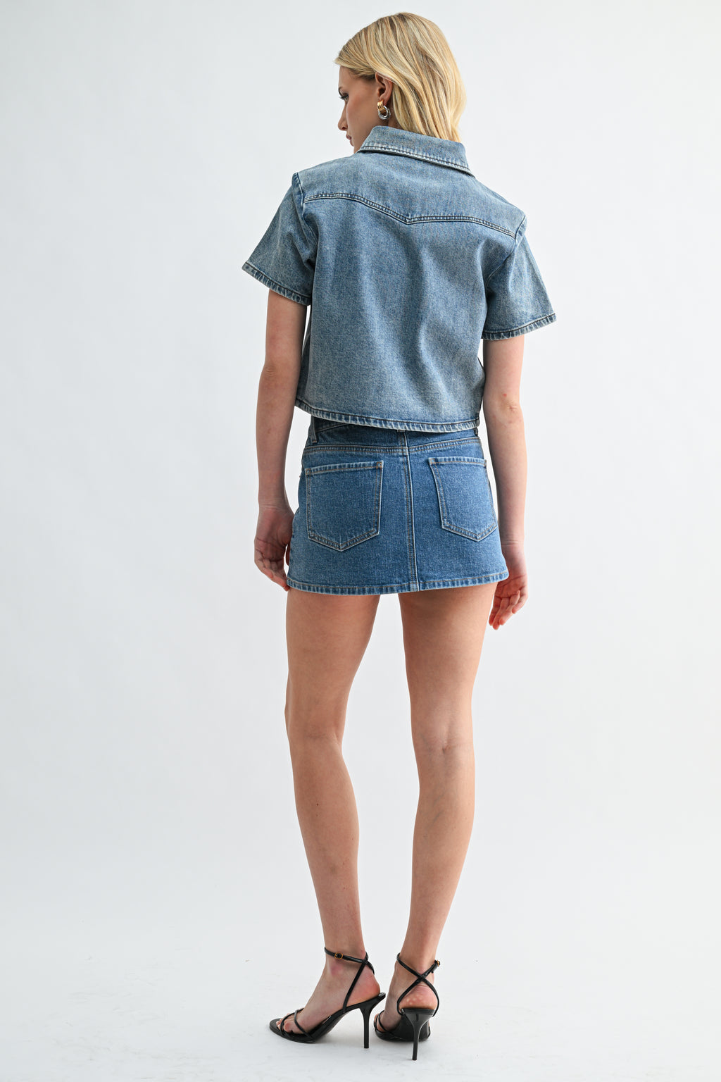 The Muse Mini-Shirt Medium Wash