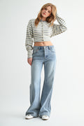 The Meridian High-Rise Loose Flare Jean