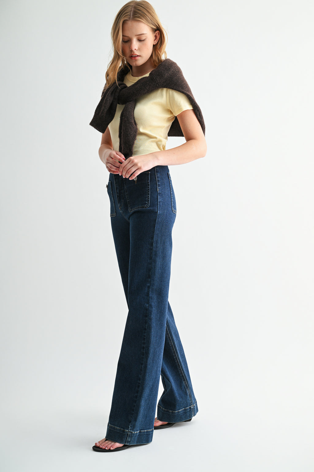 The Blueprint High-Rise Patch-Pocket Straight Jean