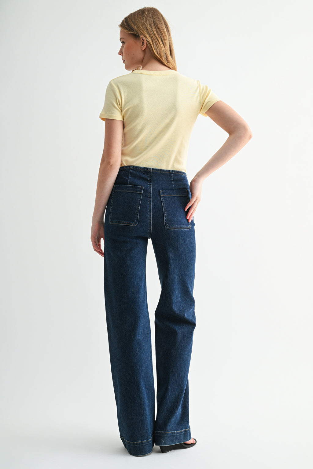 The Blueprint High-Rise Patch-Pocket Straight Jean