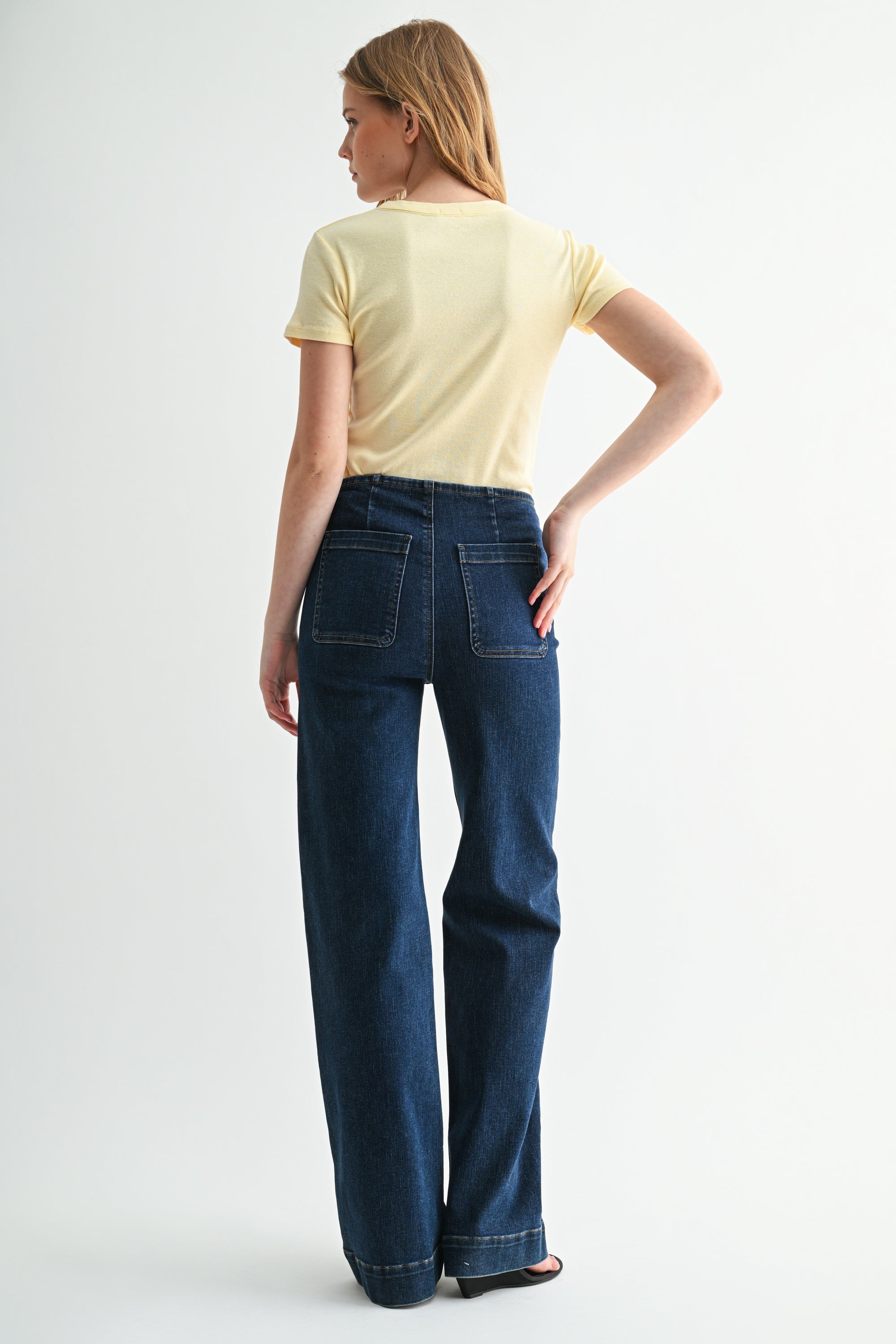 The Blueprint High-Rise Patch-Pocket Straight Jean