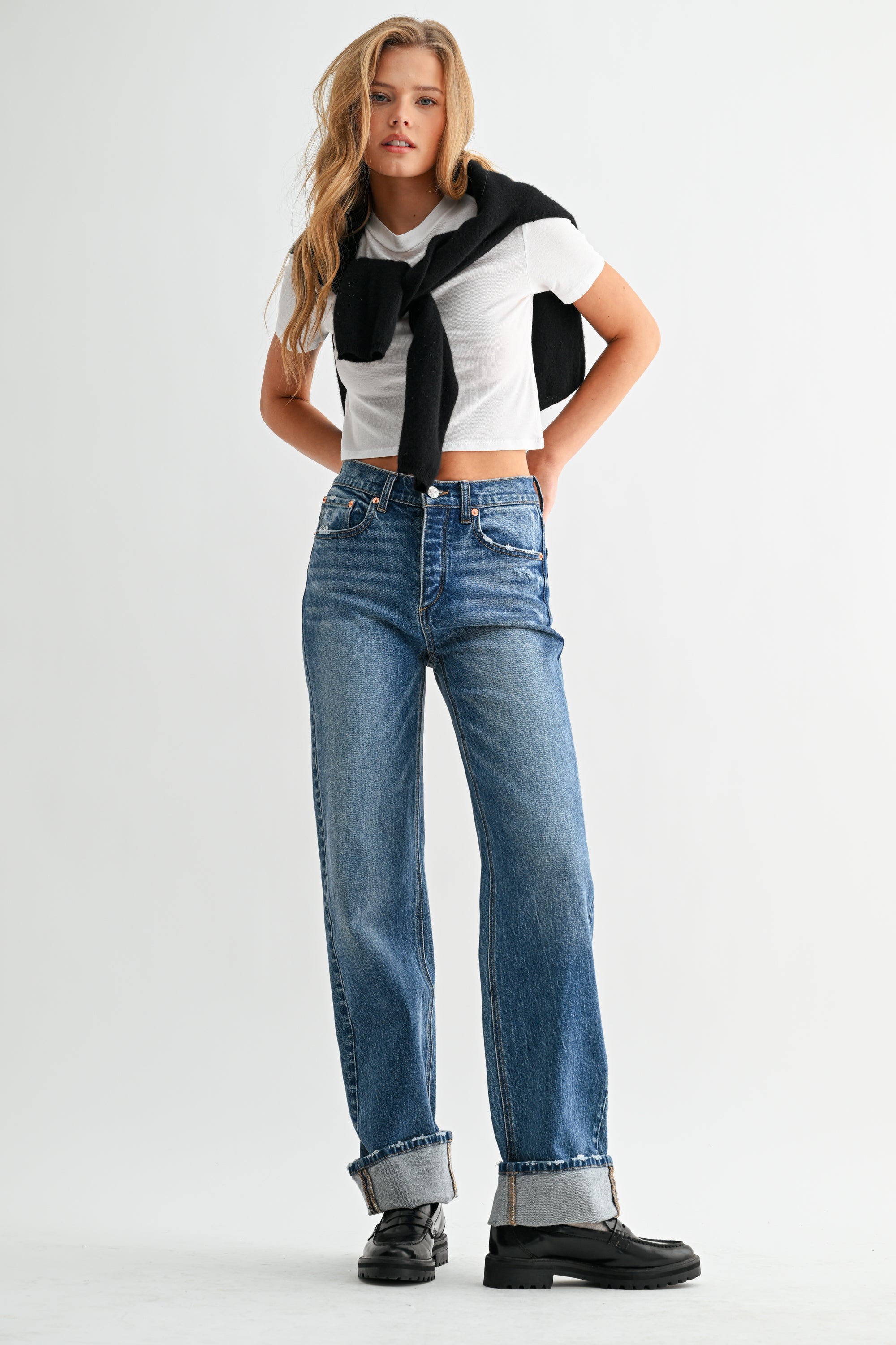 The Cuffed Wide Leg