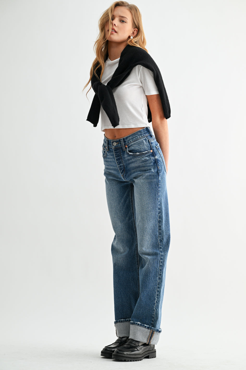 The Cuffed Wide Leg