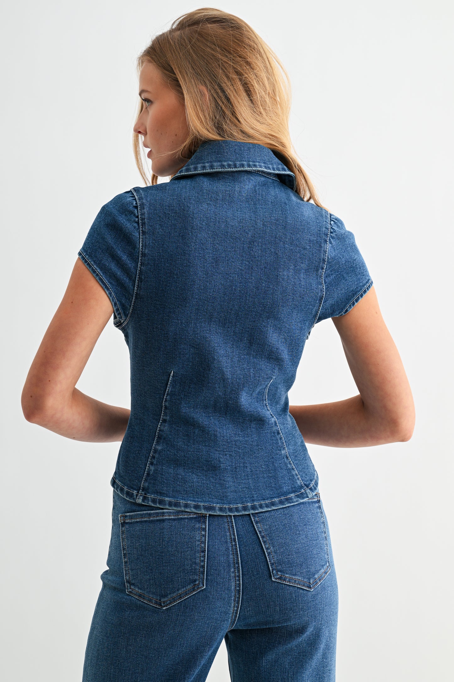 The Seam Fitted Denim Shirt