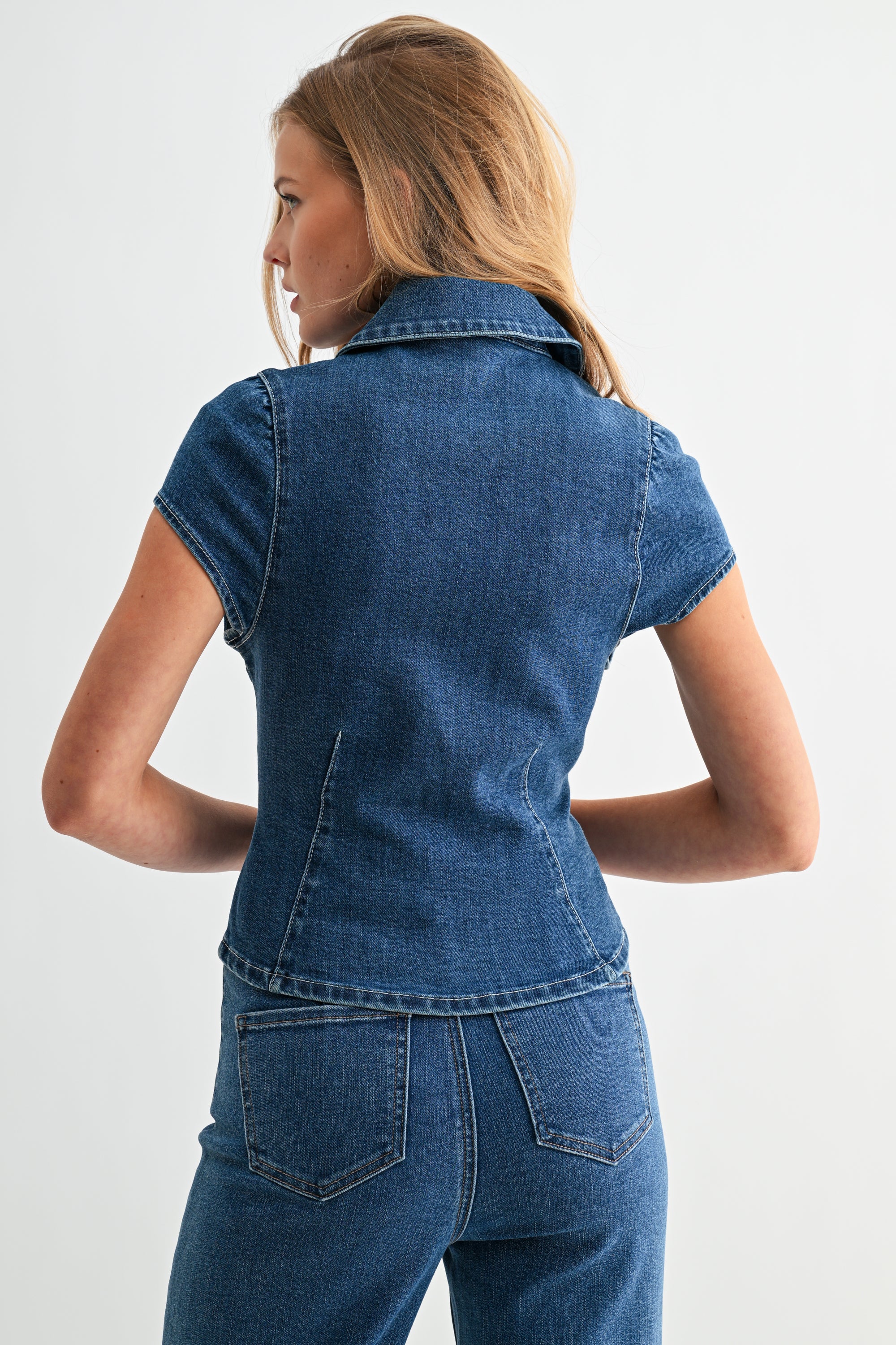 The Seam Fitted Denim Shirt