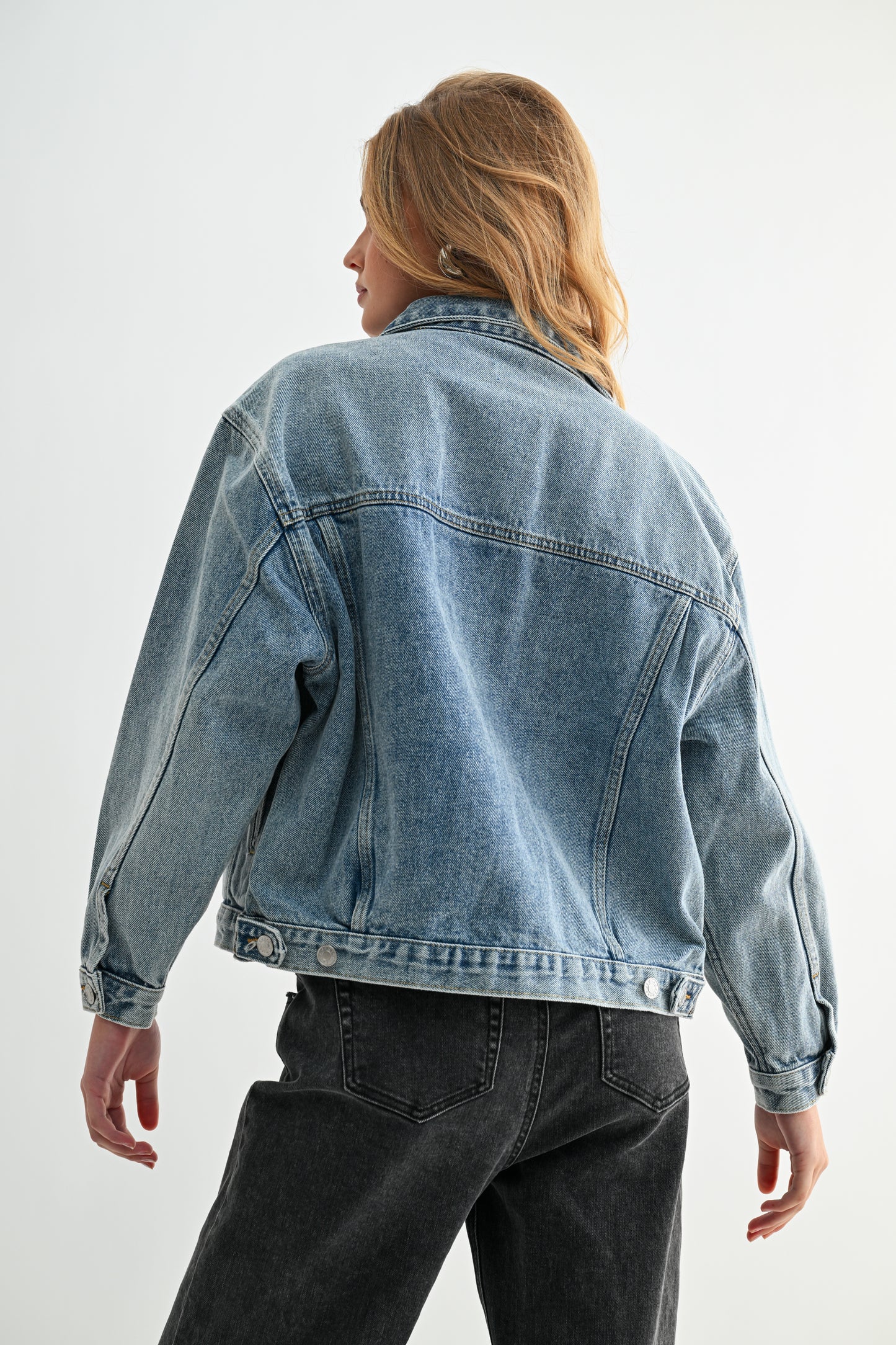 The Aura Cropped Denim Jacket