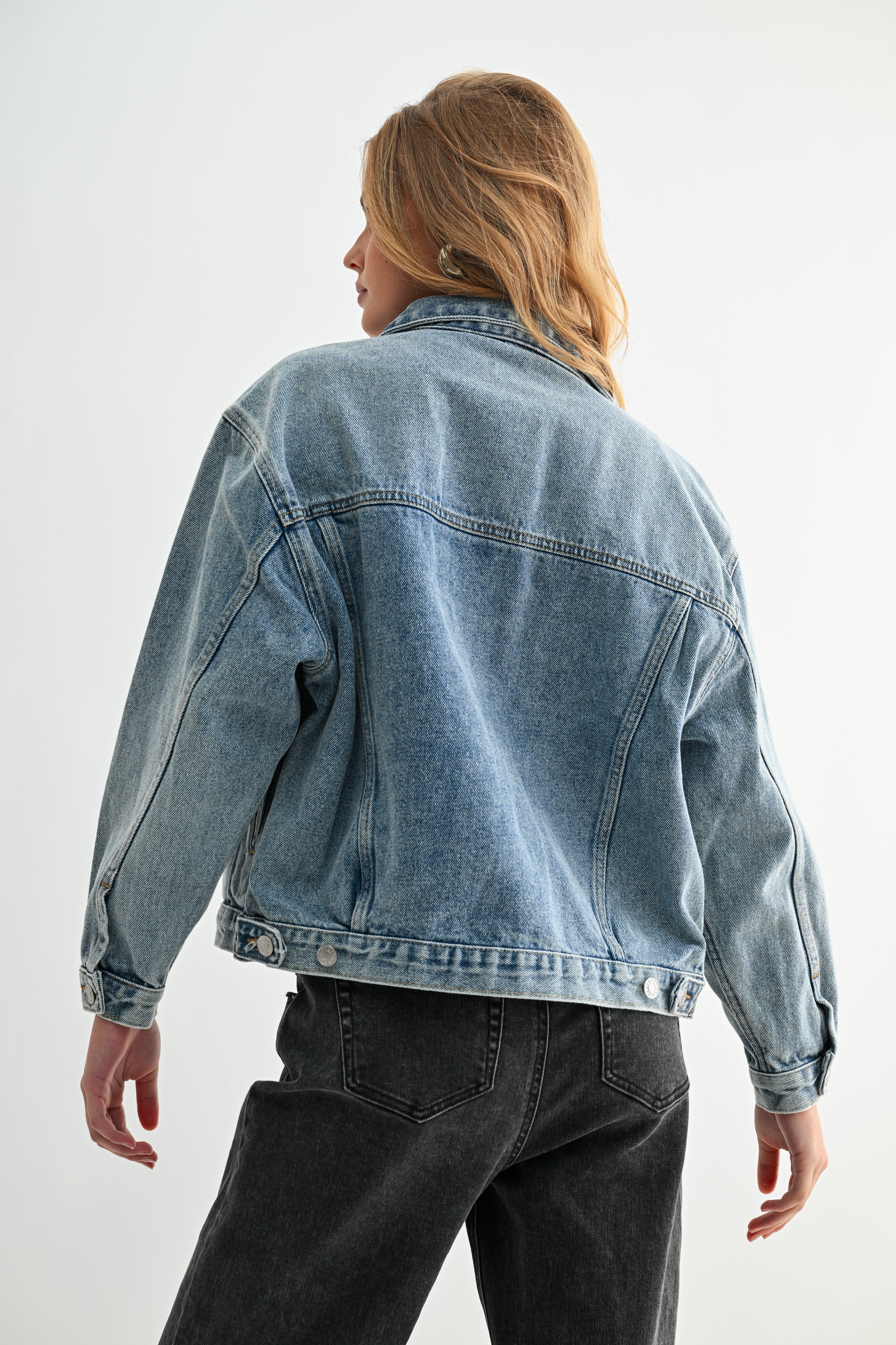 The Aura Cropped Denim Jacket
