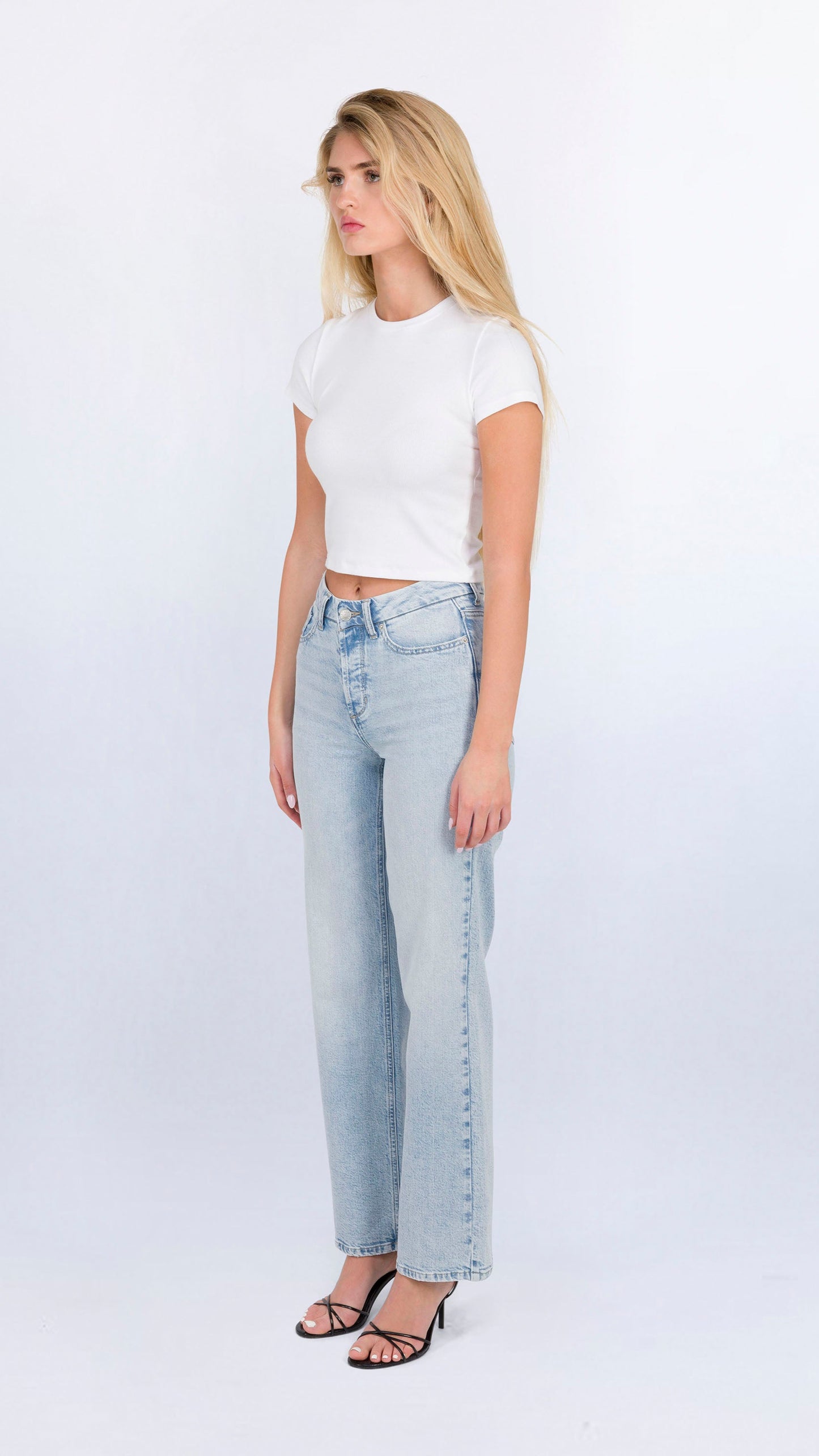 High Rise Hidden Waistband Straight
